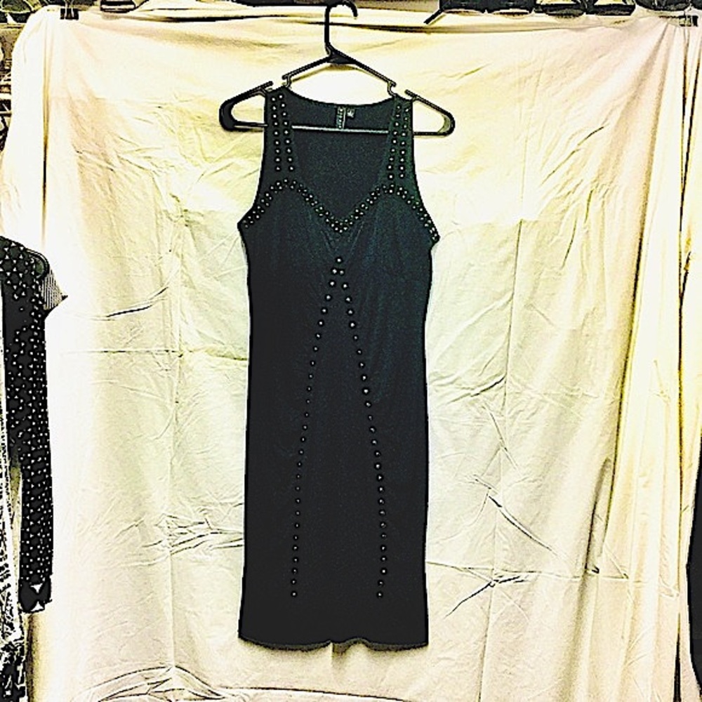 Sexy little black dress.